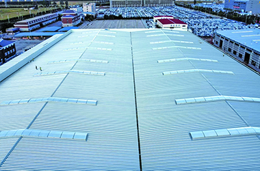 三角型電動消防排煙天窗+固定